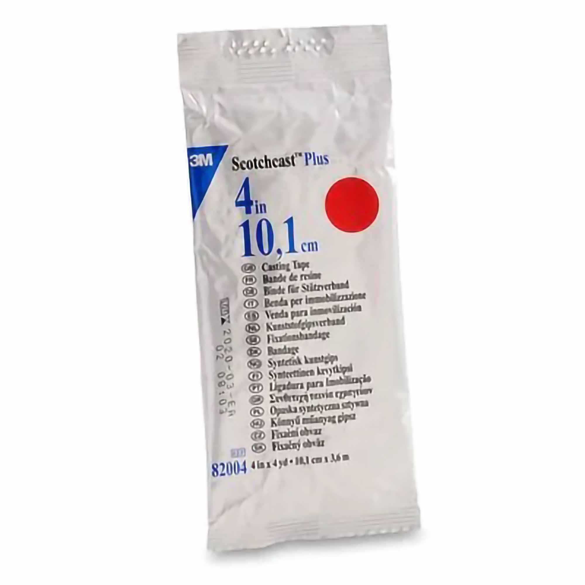 Cast Tape 3M Scotchcast Plus 4 Inch X 12 Foot Fiberglass / Resin Red,Packaging Type- Box
