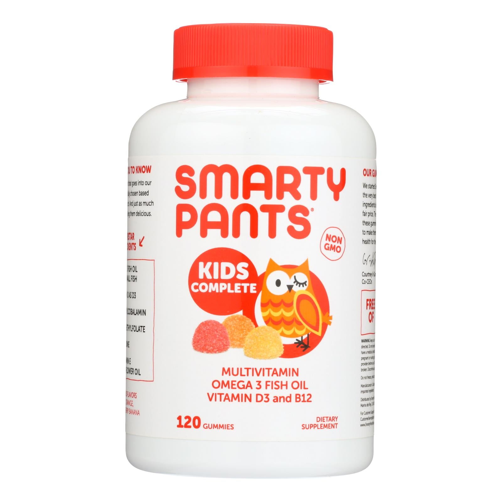 smartypants childrens all in one multivitamin plus omega 3 plus vitamin d gummies 120 ct