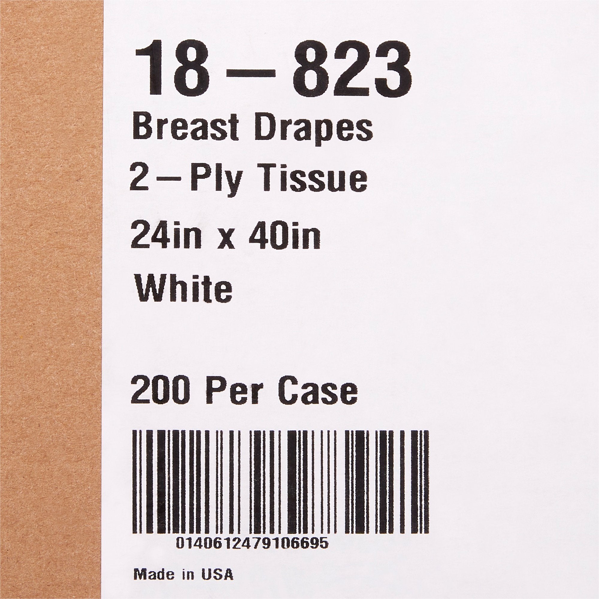 General Purpose Drape McKesson Breast Drape 24 W X 40 L Inch NonSterile, Packaging Type- Case