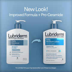 Hand and Body Moisturizer Lubriderm 16 oz. Pump Bottle Unscented Lotion CHG Compatible, Packaging Type- Case