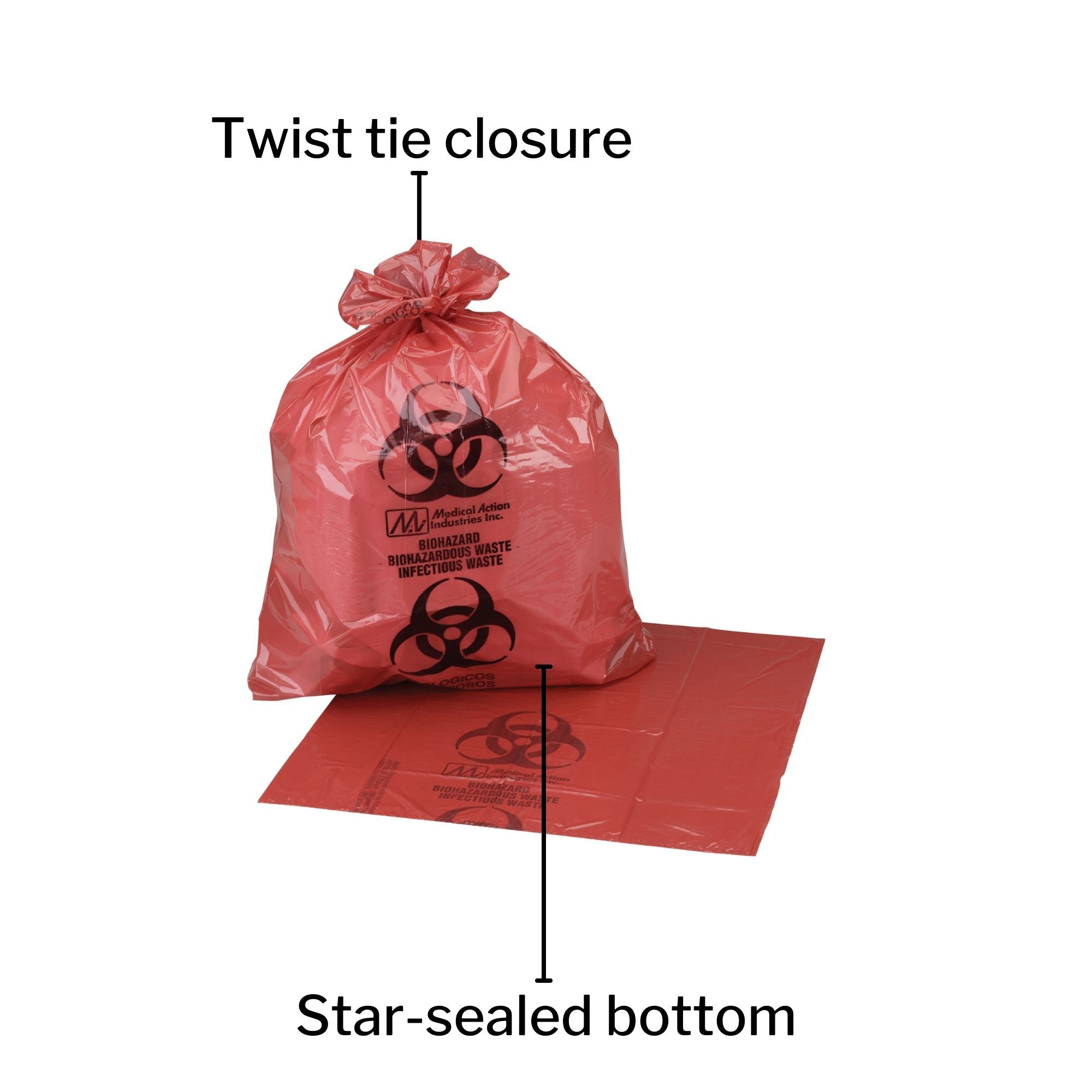 Infectious Waste Bag McKesson 30 to 33 gal. Red Bag 31 X 41 Inch, Packaging Type- Case