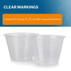 Medicine Cup McKesson 1 oz. Clear Plastic Disposable NonSterile | (100/SL)