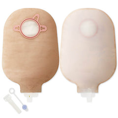 Urostomy Pouch New Image Two-Piece System 9 Inch Length, Maxi 2-1/4 Inch Stoma Drainable | 10/Box - 2-1/4 inch (Red)