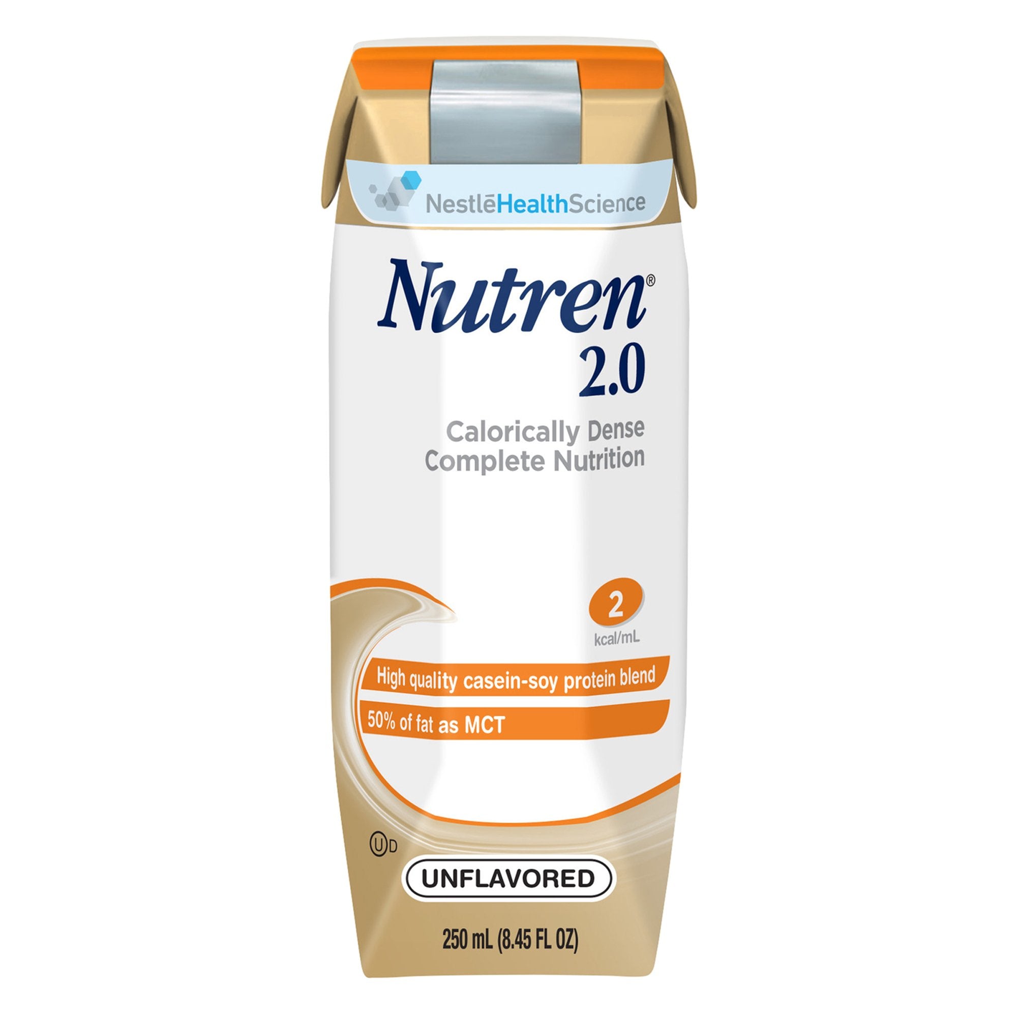 Tube Feeding Formula Nutren 2.0 Unflavored Liquid 250 mL Carton