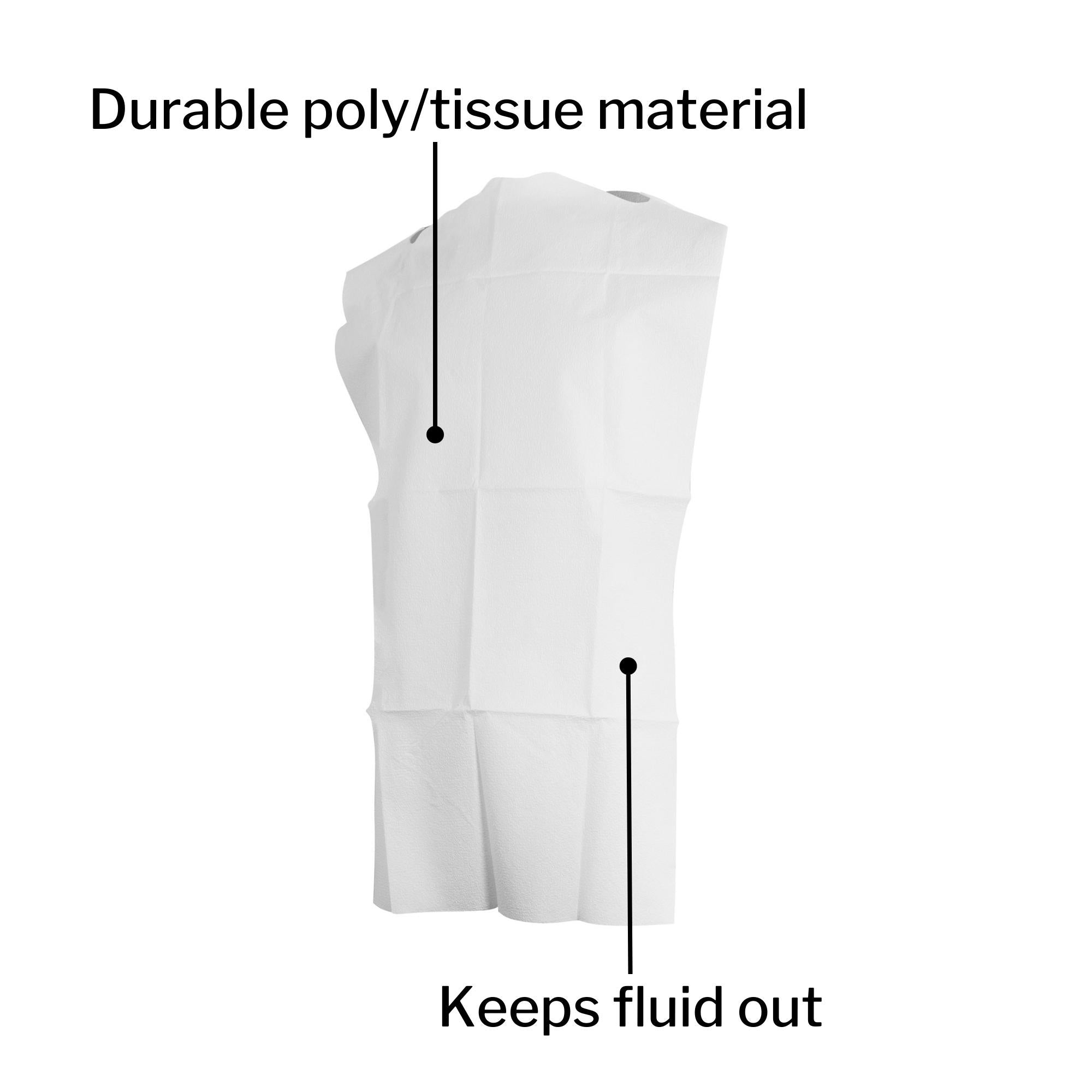 Bib McKesson Tie Closure Disposable Poly / Tissue, Packaging Type- Case