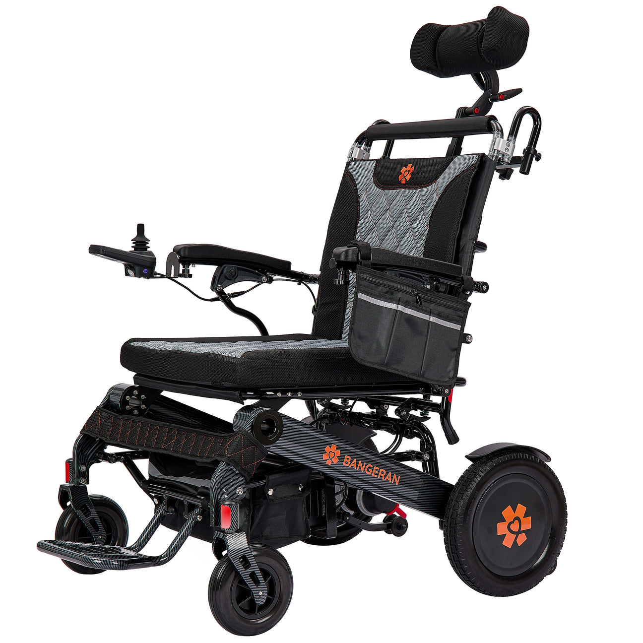 Mammoth EX Auto Recline - Reclining Bariatric Power Wheelchair with 400 lbs Weight Capacity, 22” Extra Wide