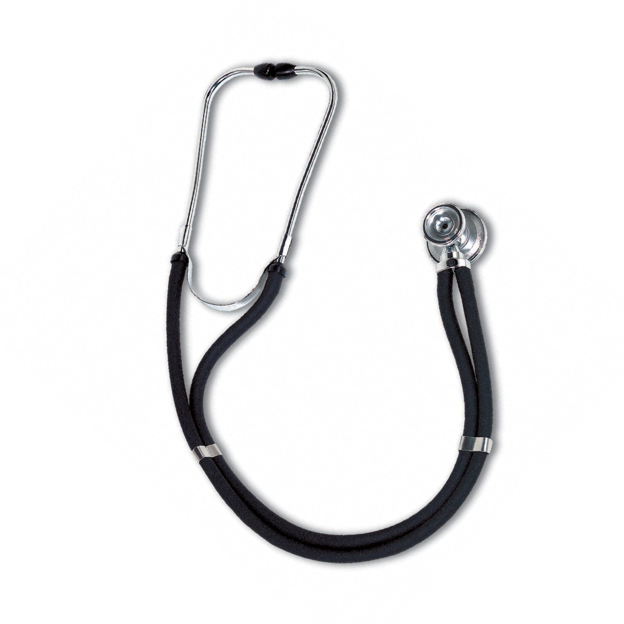Sprague Stethoscope W.A. Baum Black 2-Tube 30 Inch Tube Double Sided Chestpiece