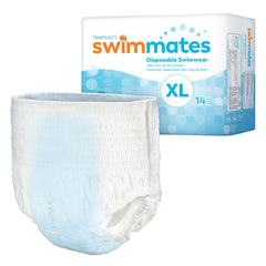 Adult Swim Diapers – Unisex Swimmates Bowel Containment Brief, Disposable Moderate Absorbency | 4BG/Case X-Large · Case of 56