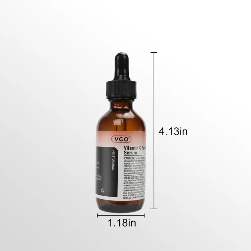 VGO Vitamin C Serum Essence,30Ml/60Ml Comfort Skincare Face Serum,Gentle Organic Facial Serum Vitamin E Cream A Daily Cleanser B3 Cleanser Daily Facial Serum Pack Skin Repair Cleansing