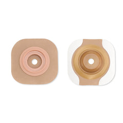 Ostomy Barrier New Image CeraPlus Precut, Extended Wear Adhesive Tape Borders 57 mm Flange Red Code System 1-1/8 Inch Opening | 5/Box - 1-1/4 inch opening