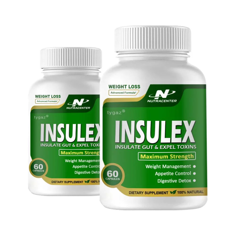 (2 Pack) Insulex   Nutra Center Insulex Insulate Gut Health Support