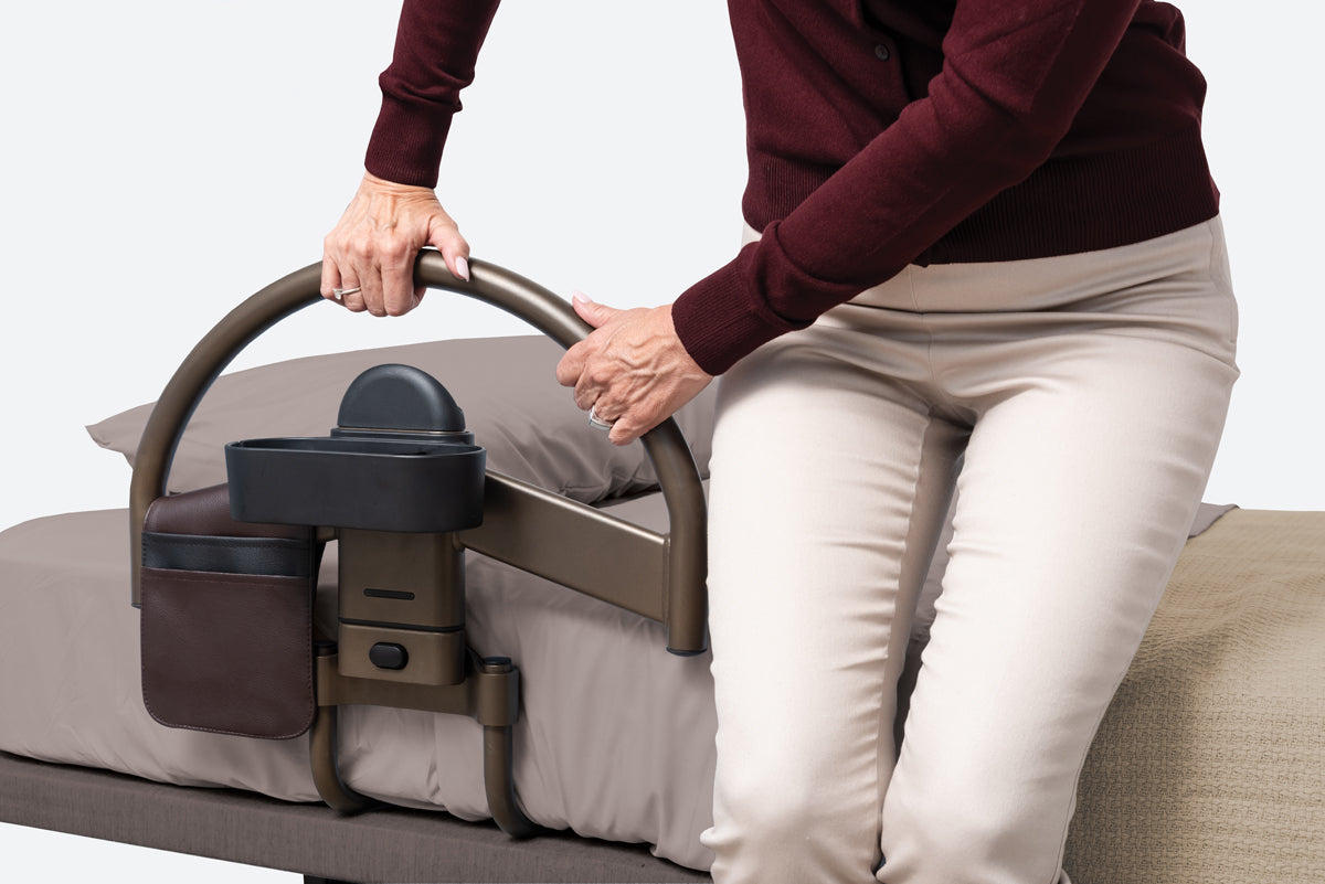 Wonder Click Bed Handle for Adjustable Beds - Enhance mobility and safety with this sturdy, easy-to-install bed handle, perfect for seniors and those with limited mobility.