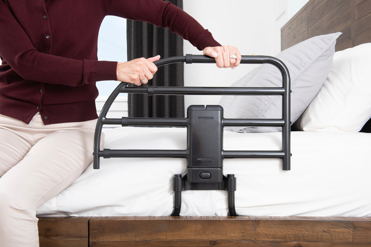 Click-N-Go Extendable Bed Rail for Adjustable Beds | Safety & Support for Easy Access | Perfect for Seniors & Kids | Durable & Adjustable Design