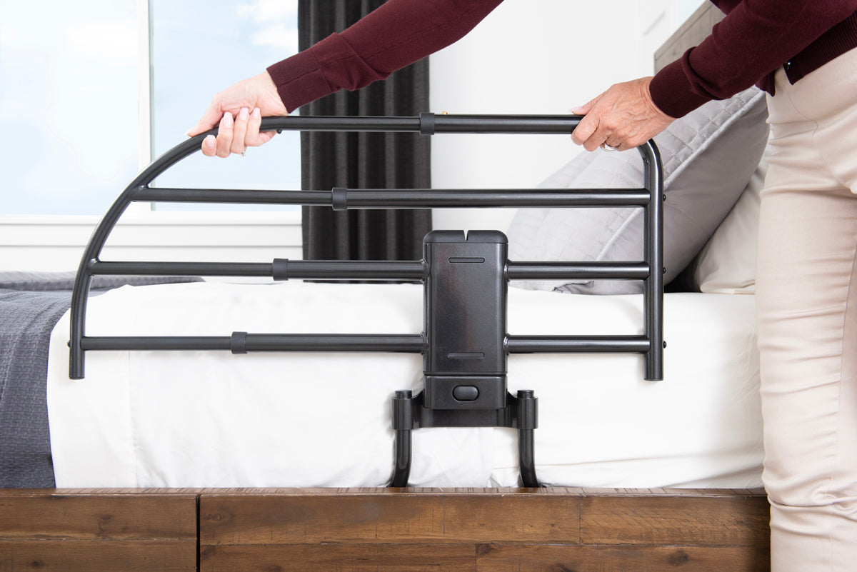 Click-N-Go Extendable Bed Rail for Adjustable Beds | Safety & Support for Easy Access | Perfect for Seniors & Kids | Durable & Adjustable Design