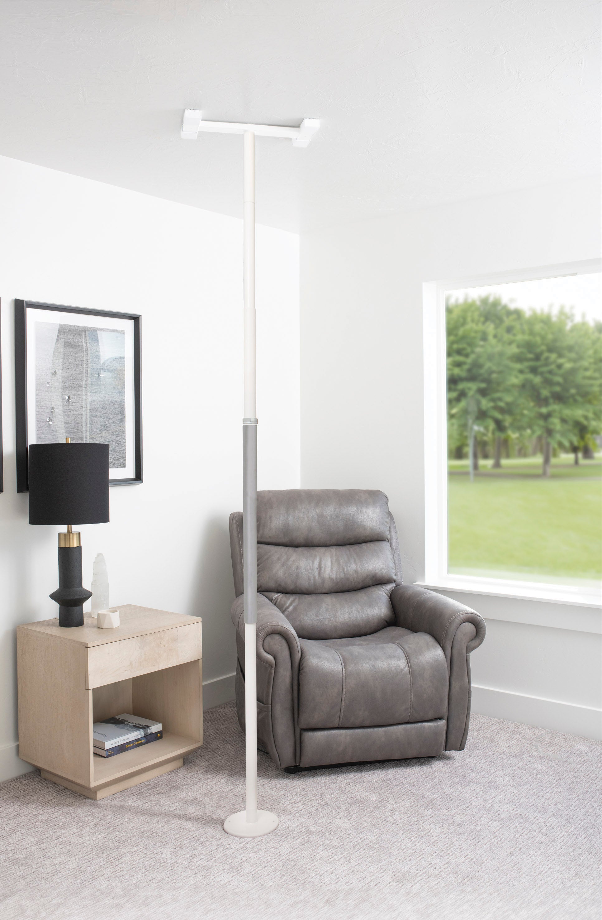 Wonder Pole Slim - Adjustable, Space-Saving Home Fitness Solution for Total Body Workouts