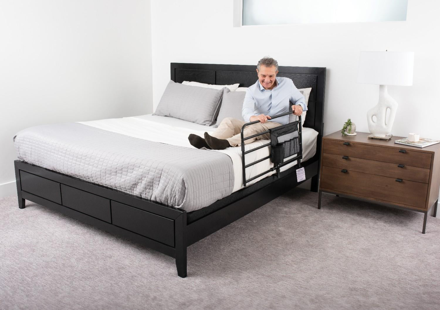 Wonder Pivot Bed Rail Tall - Secure and Adjustable Safety Rail for Beds, Perfect for Adults and Kids, Easy to Install, Enhances Sleep Safety and Independence.