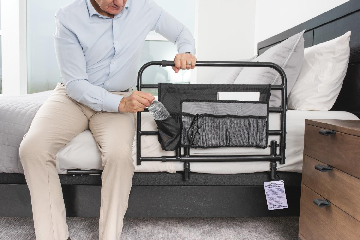 Wonder Pivot Bed Rail Tall - Secure and Adjustable Safety Rail for Beds, Perfect for Adults and Kids, Easy to Install, Enhances Sleep Safety and Independence.