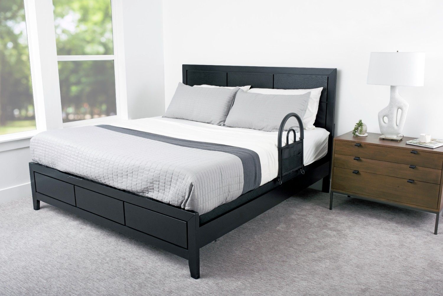 Bed Rail Advantage Traveler - Portable Bed Safety Rail for Seniors & Disabled, Easy to Install, Lightweight Design for Home & Travel