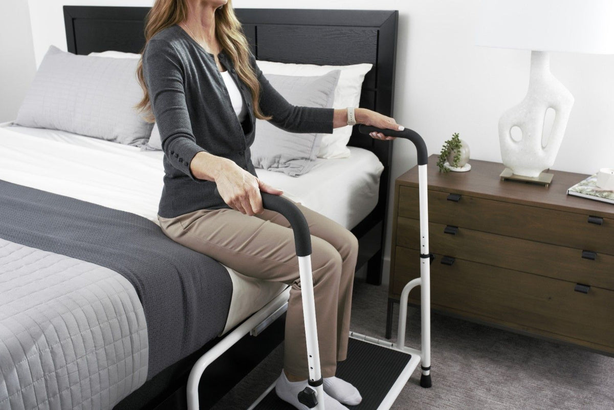 Stander Step Stool - Black | Safe & Sturdy Non-Slip Design for Easy Access | Perfect for Home & Office Use | Lightweight & Portable Convenience