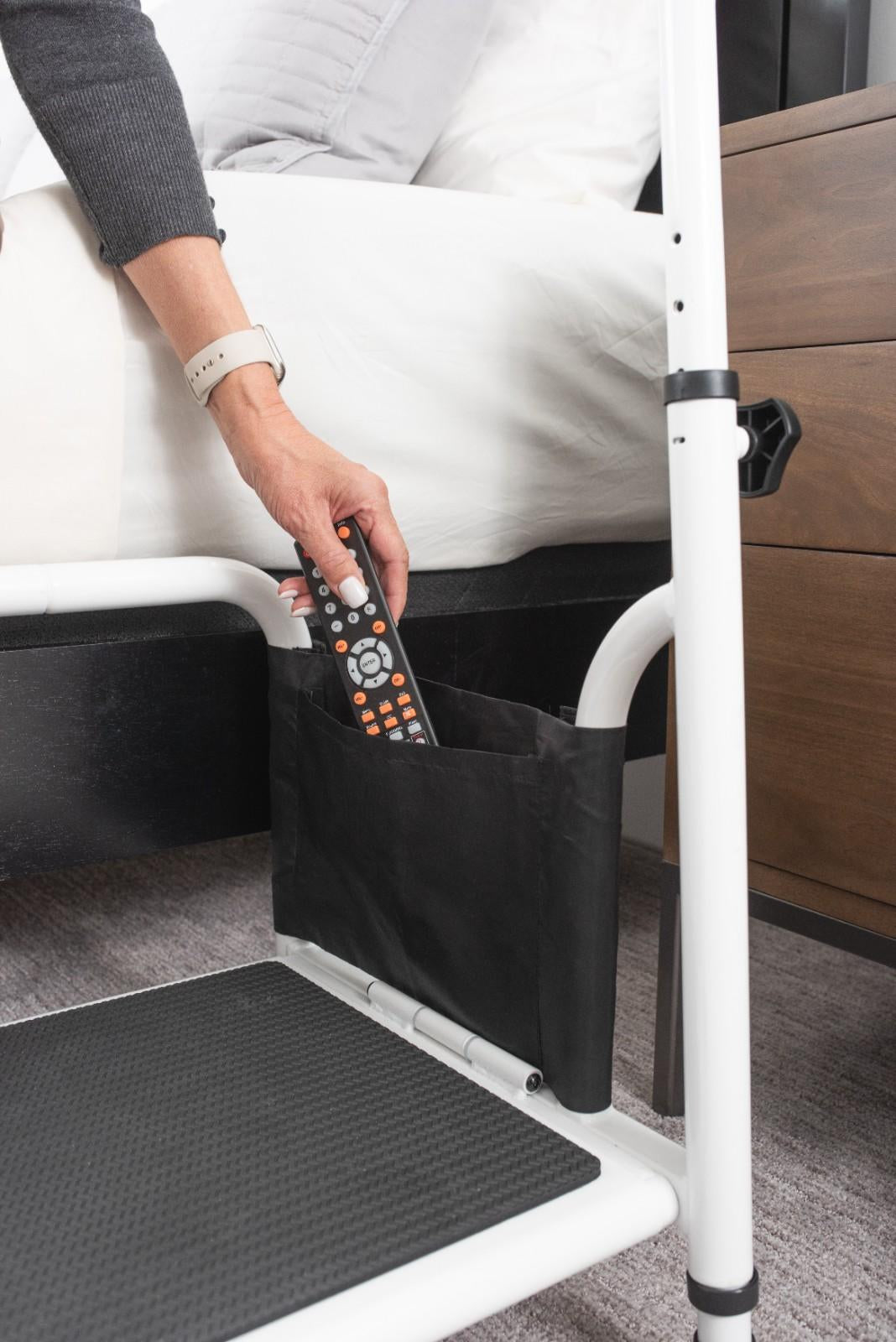 Stander Step Stool - Black | Safe & Sturdy Non-Slip Design for Easy Access | Perfect for Home & Office Use | Lightweight & Portable Convenience