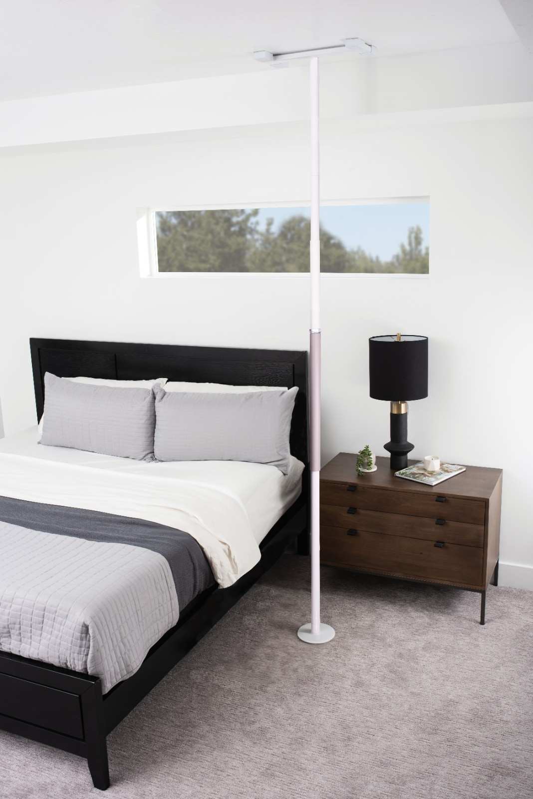 Wonder Pole Slim - Adjustable, Space-Saving Home Fitness Solution for Total Body Workouts