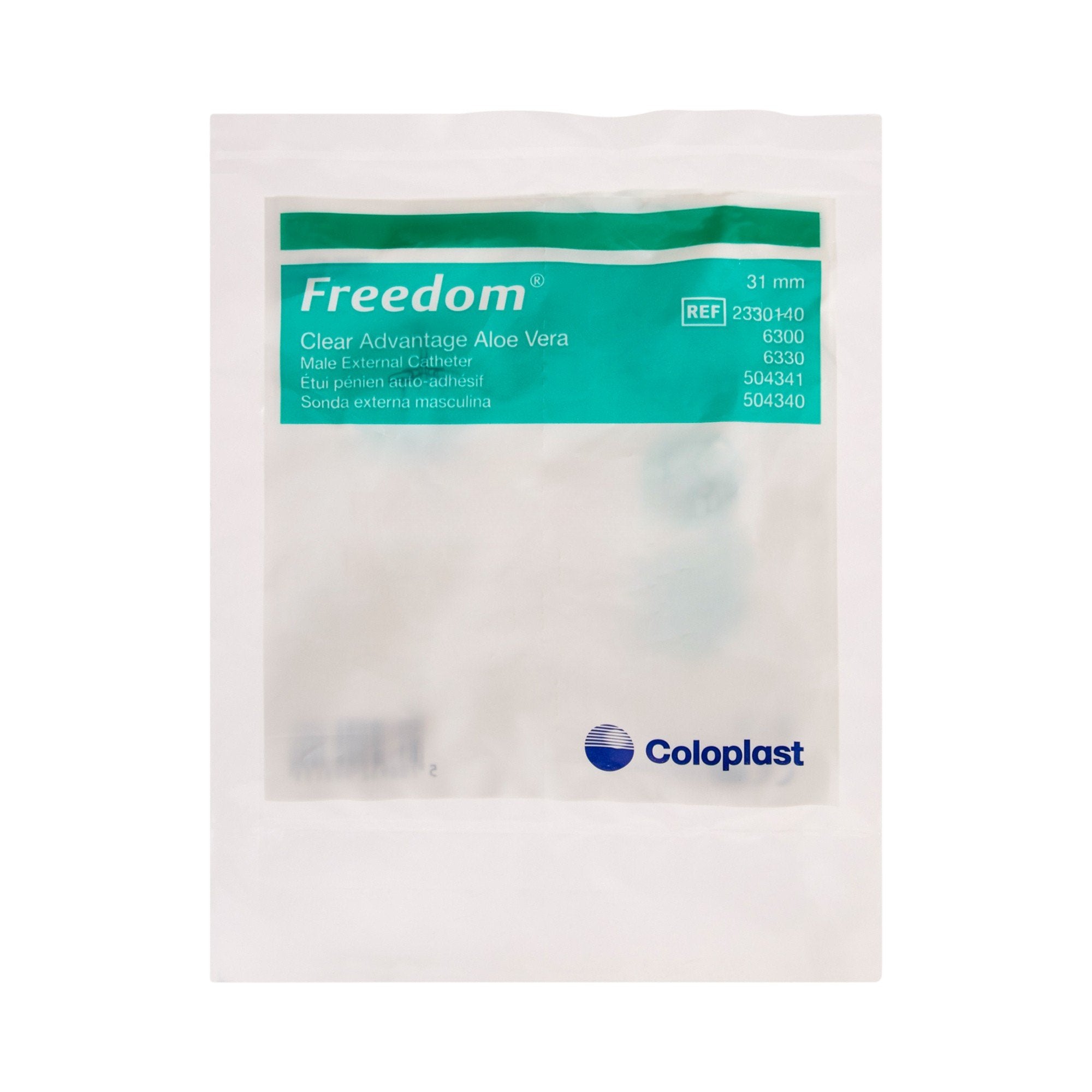 Male External Catheter Clear Advantage Self-Adhesive Strip Silicone Intermediate,Packaging Type- Each