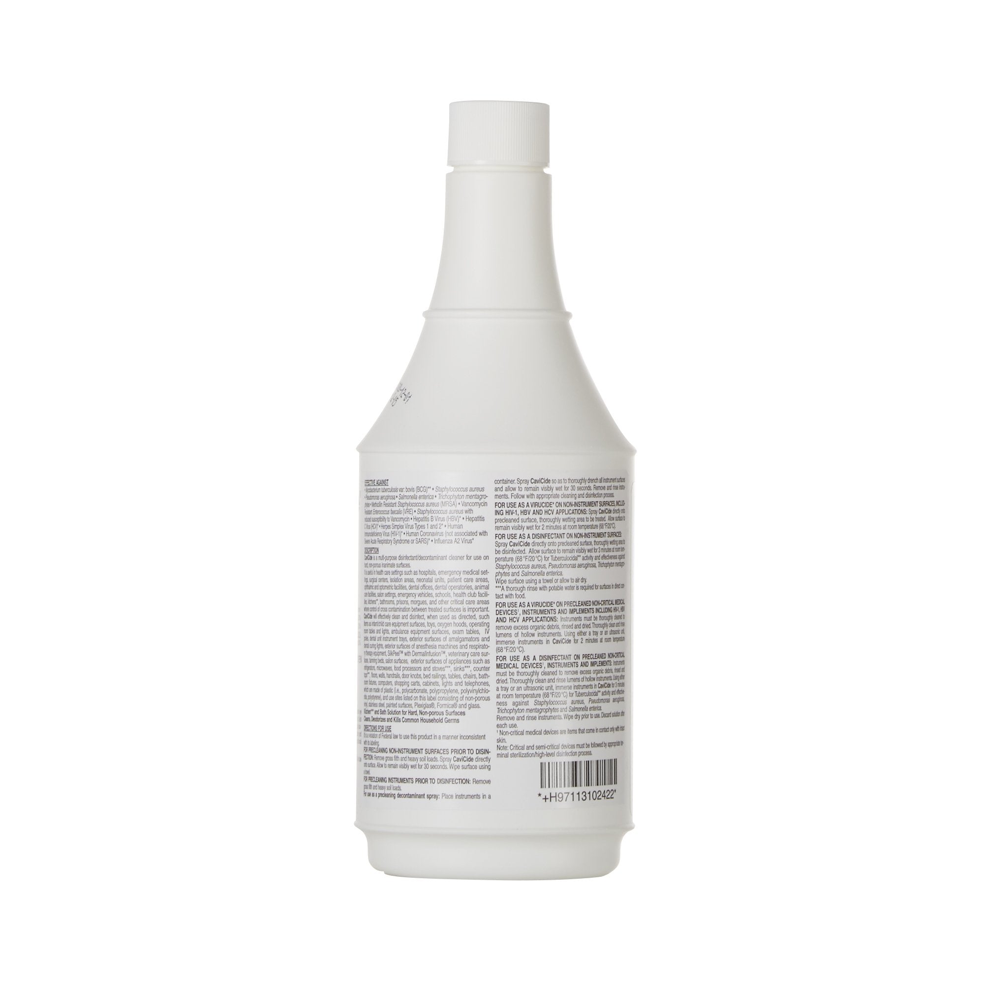 CaviCide Alcohol-Based Surface Disinfectant Cleaner – 24 oz Trigger Spray, EPA List N, Kills SARS-CoV-2 / MRSA / TB (Case of 12)
