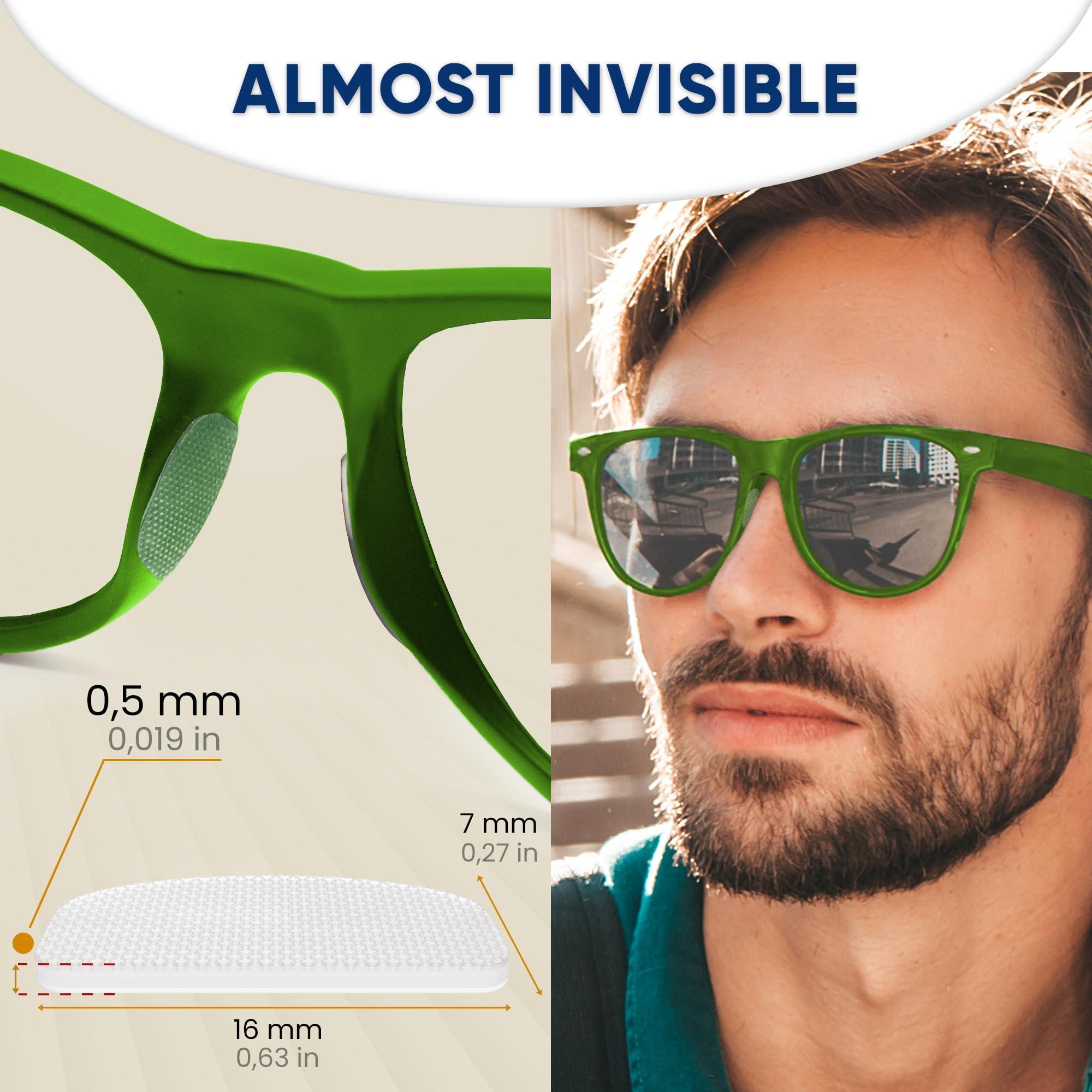 eyeglass nose pads anti slip eye glasses nose pad 0 5 mm silicone nose bridge pads nose grips non slip piece sunglass nose pads guards 6 pairs 0 5mm x 7mm x 16mm