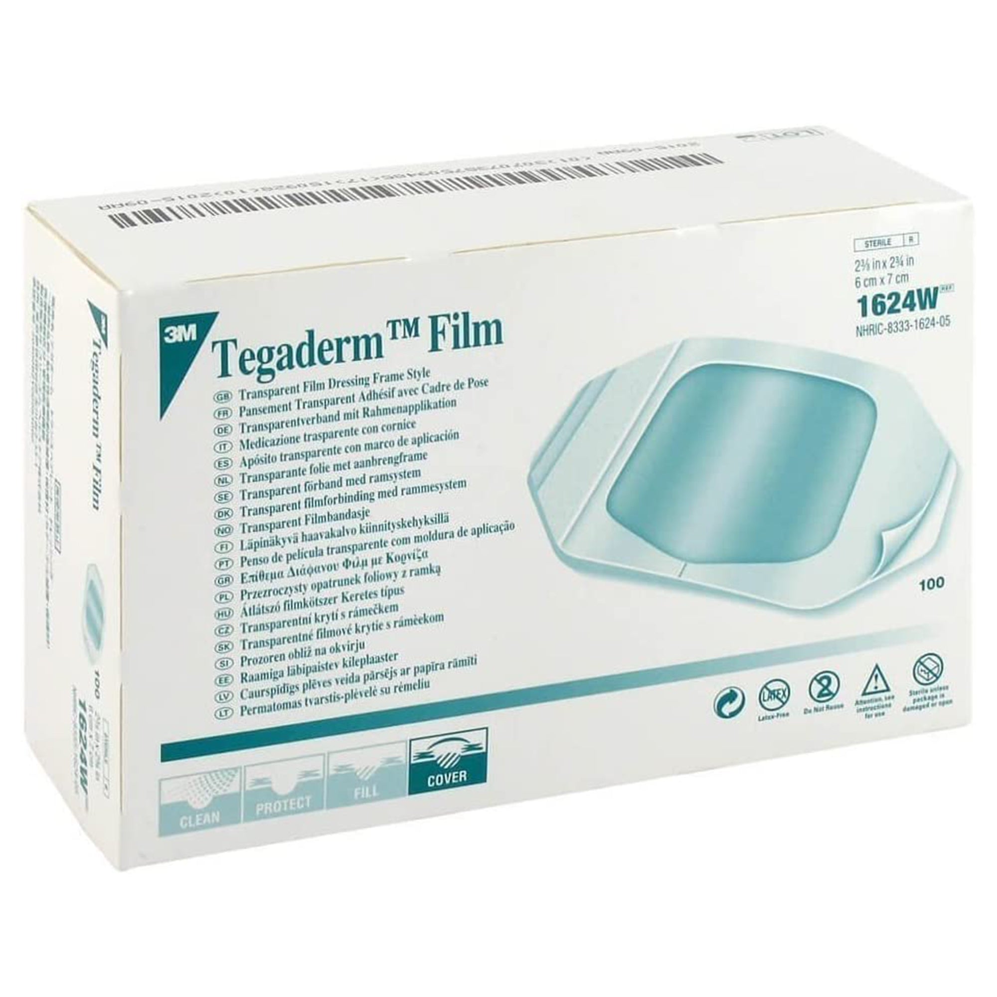 Transparent Film Dressing 3M Tegaderm 2-3/8 X 2-3/4 Inch Frame Style Delivery Rectangle Sterile, Packaging Type- Case