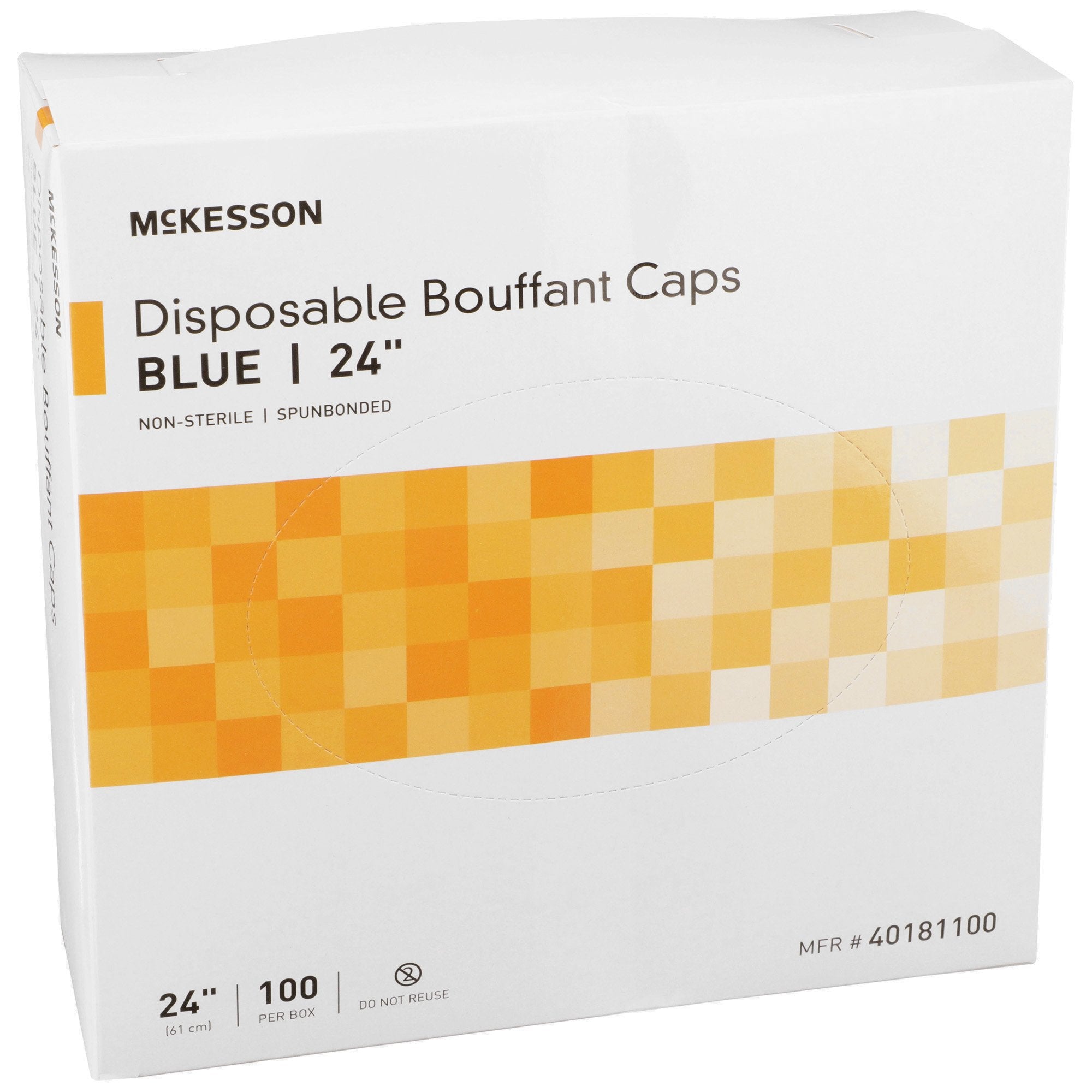 Bouffant Cap McKesson Blue Elastic Closure, Packaging Type- Case