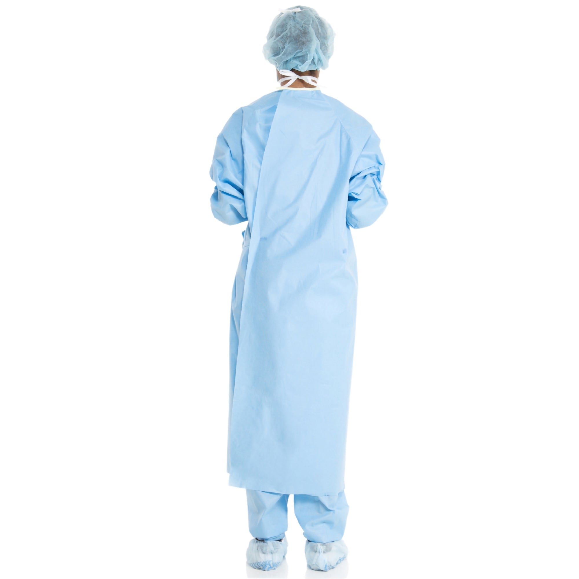 Non-Reinforced Surgical Gown with Towel ULTRA Small Blue Sterile AAMI Level 3 Disposable, Packaging Type- Case