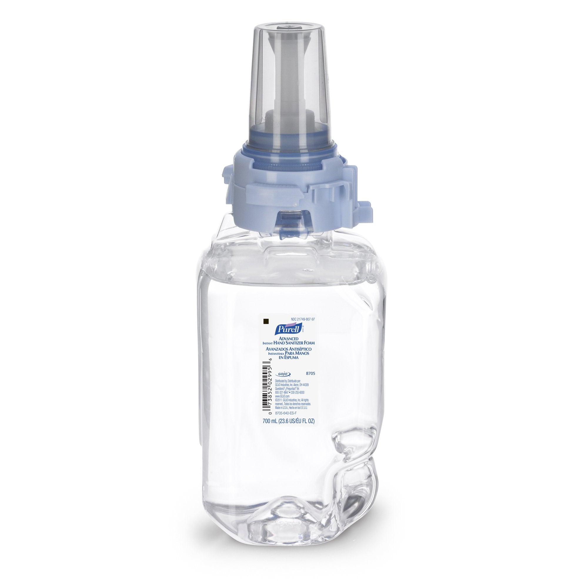 Hand Sanitizer Purell Advanced 700 mL Ethyl Alcohol Foaming Dispenser Refill Bottle