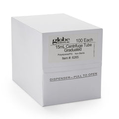 Globe Scientific Centrifuge Tube Plain 15 mL Without Closure Polystyrene Tube, Packaging Type- Case