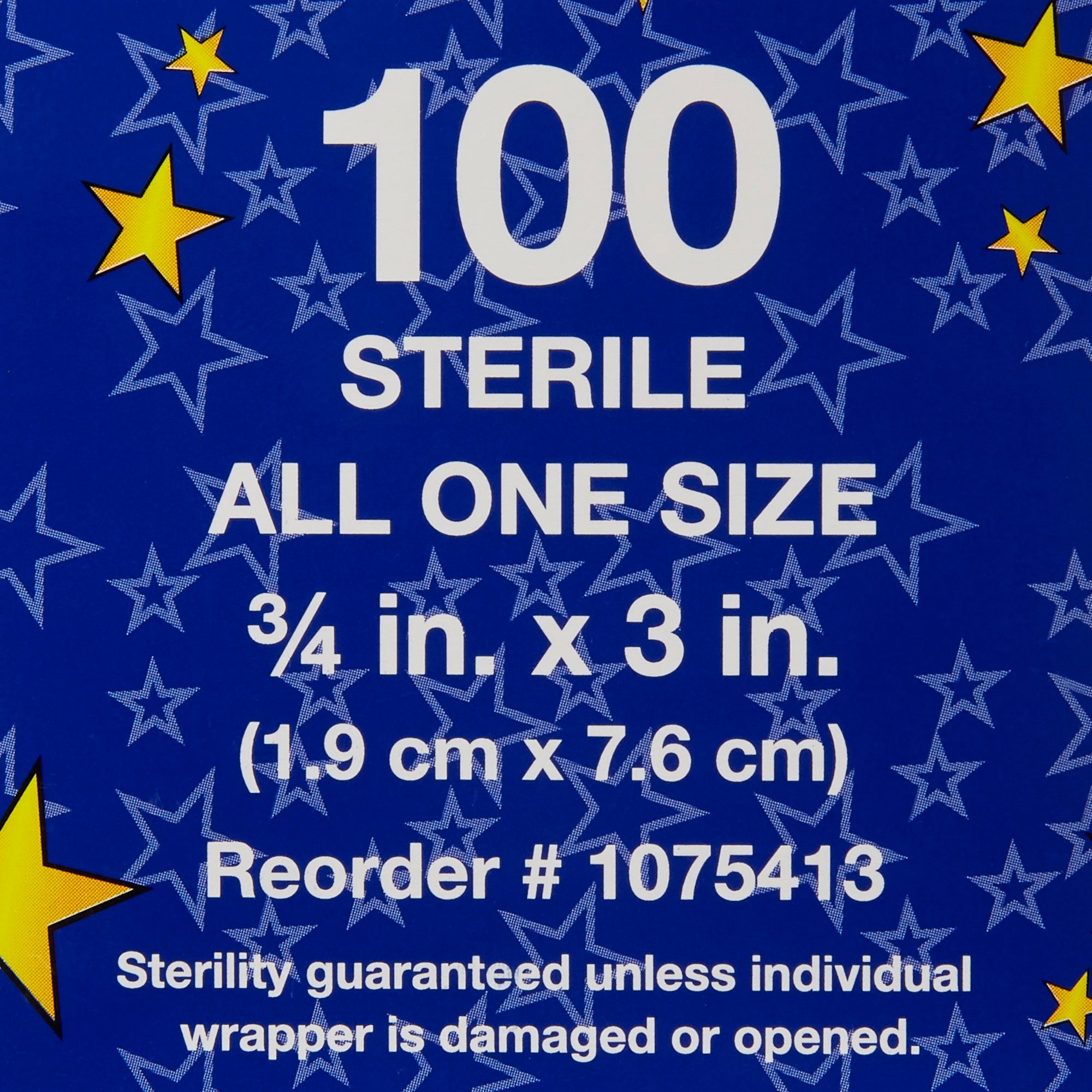 Adhesive Strip Glitter Stat Strip 3/4 X 3 Inch Plastic Rectangle Kid Design (Glitter Strips) Sterile, Packaging Type- Case