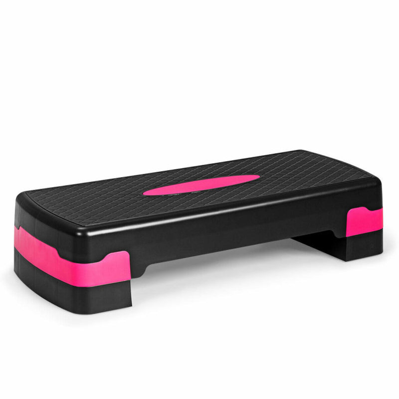 26 Inch Height Adjustable Aerobic Exercise Step Deck with Non Slip Surface