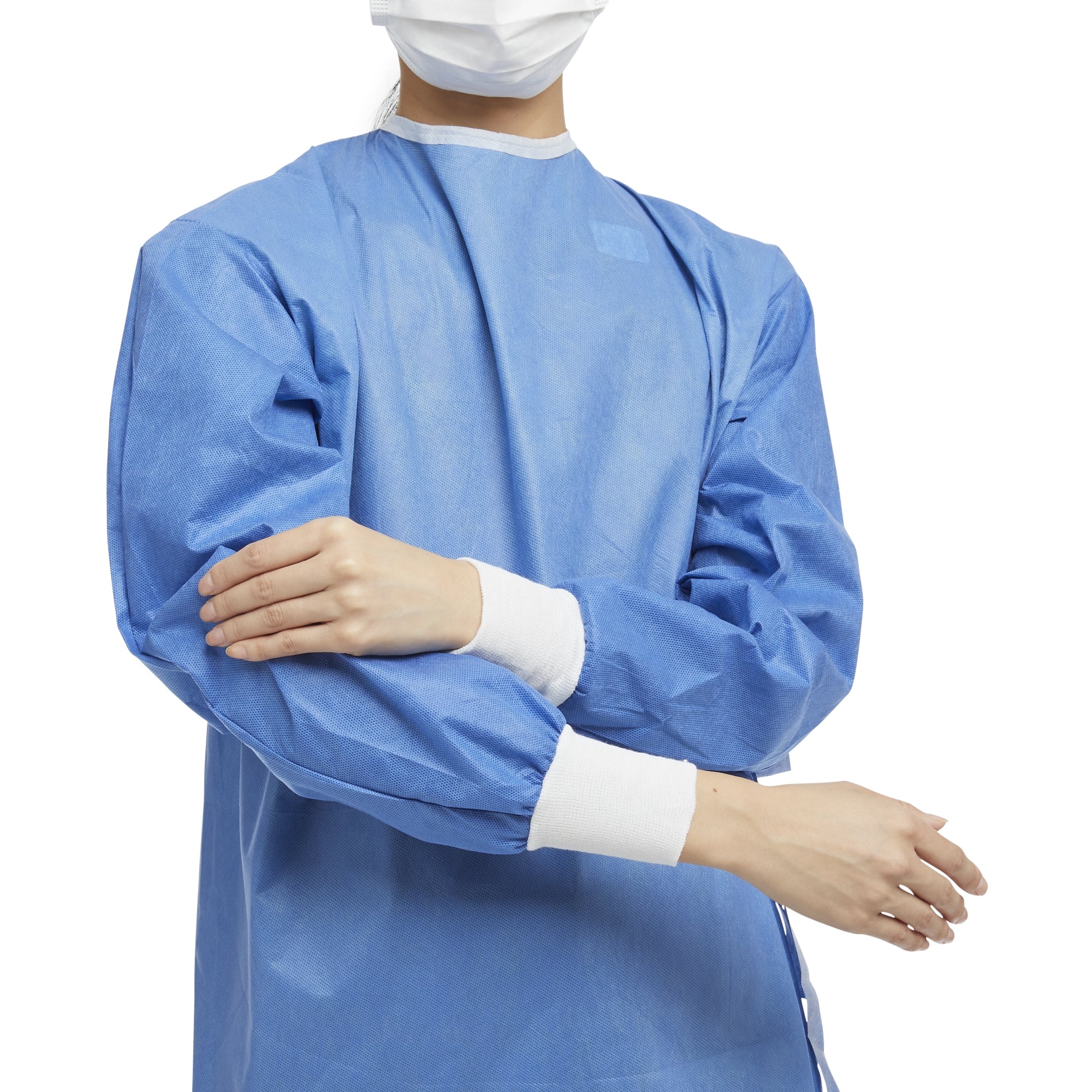 Non-Reinforced Surgical Gown with Towel Astound Small / Medium Blue Sterile AAMI Level 3 Disposable, Packaging Type- Case