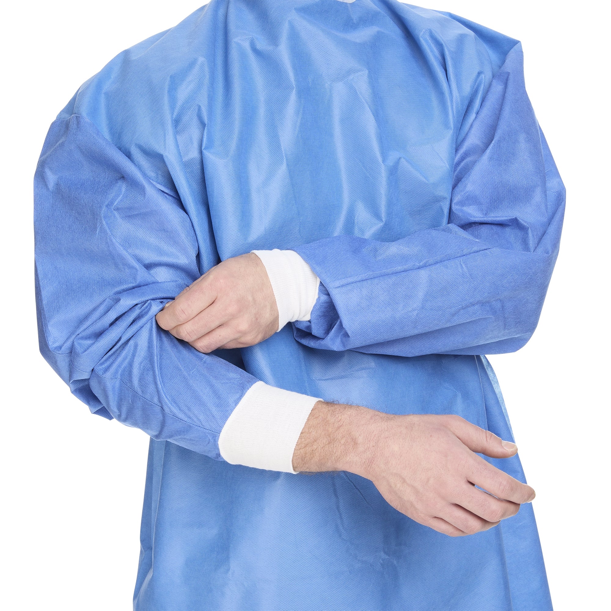 Non-Reinforced Surgical Gown with Towel Astound X-Large Blue Sterile AAMI Level 3 Disposable, Packaging Type- Case