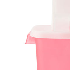 Sharps Container SharpStar In-Room Translucent Red Base 16-1/2 H X 13-3/4 W X 6 D Inch Horizontal Entry 3 Gallon, Packaging Type- Case