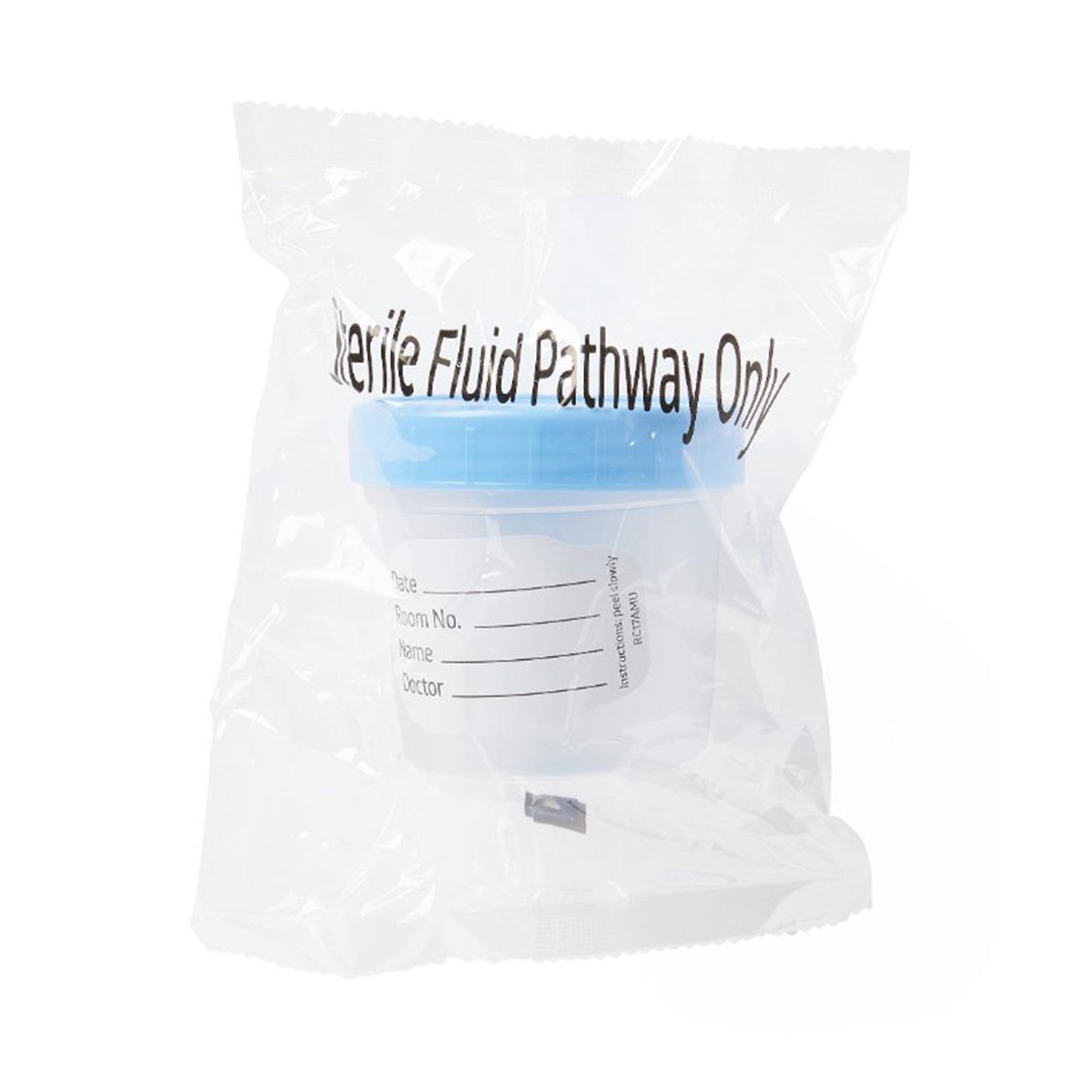 Specimen Container 120 mL (4 oz.) Screw Cap Poly Bagged Sterile / Sterile Fluid Path, Packaging Type- Case