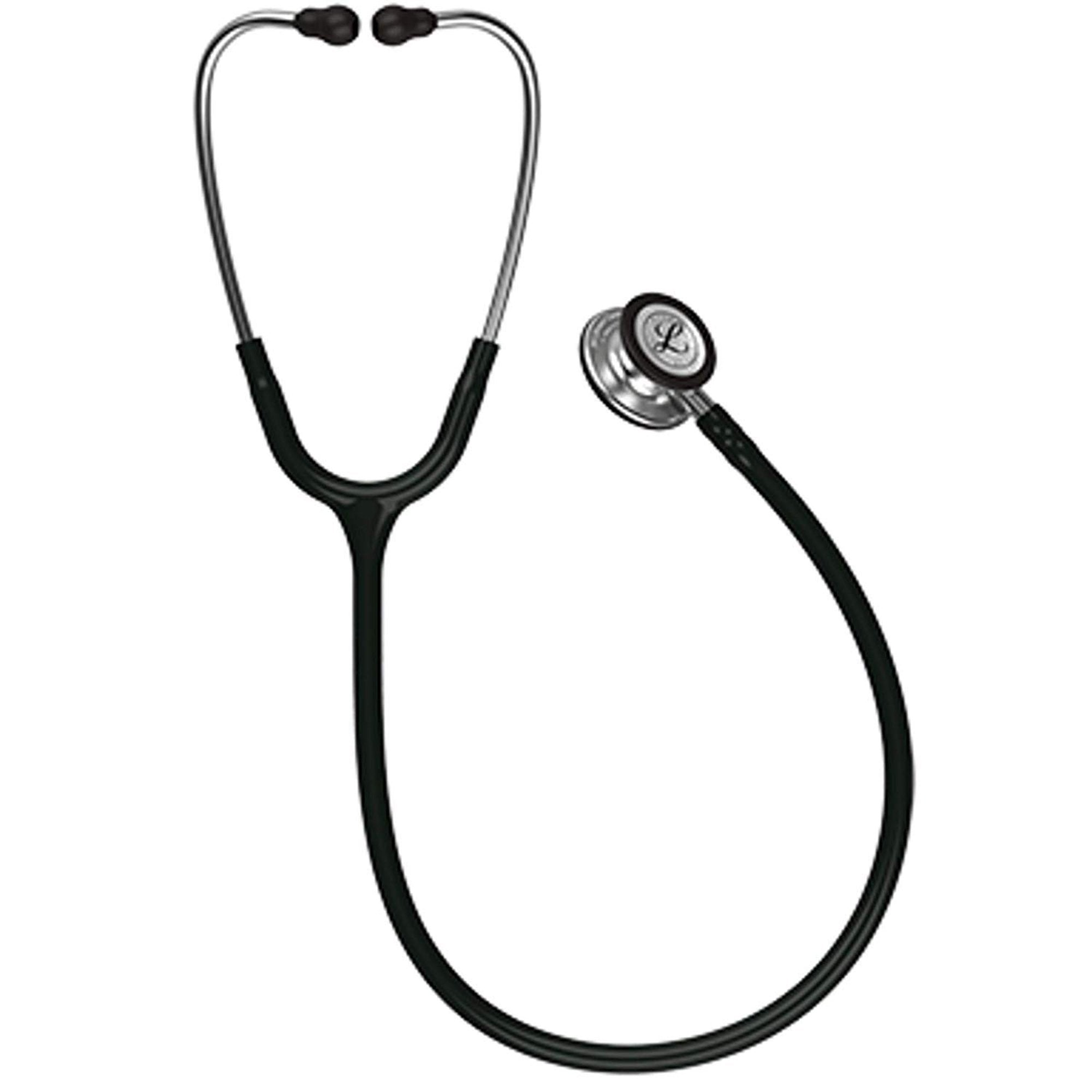 Clinician Stethoscope 3M Littmann Classic III Black 1-Tube 27 Inch Tube Convertible Chestpiece