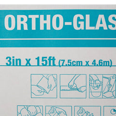 Padded Splint Roll ORTHO-GLASS 3 Inch X 15 Foot Fiberglass White, Packaging Type- Case