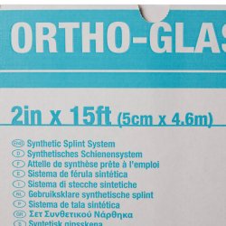 Padded Splint Roll ORTHO-GLASS 2 Inch X 15 Foot Fiberglass White, Packaging Type- Case