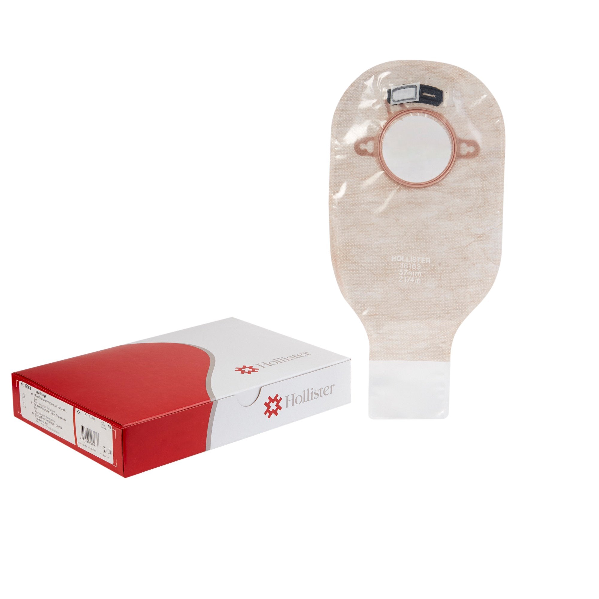 Ostomy Pouch New Image Two-Piece System 12 Inch Length Drainable