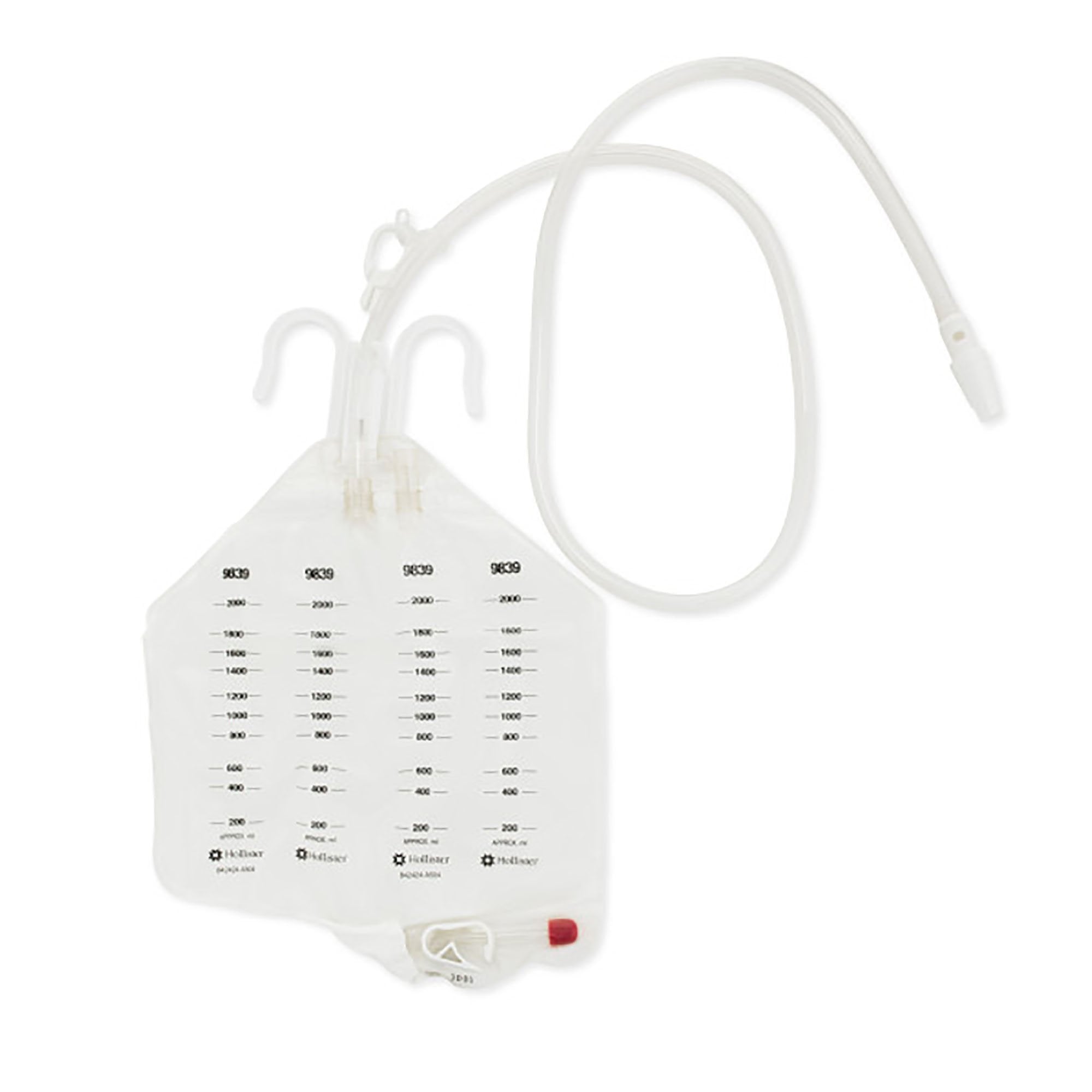 Urinary Drain Bag Hollister Anti-Reflux Valve Sterile 2000 mL Vinyl, Packaging Type- Box