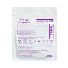 Surgical Glove ENCORE Latex Textured Size 7.5 Sterile Latex Standard Cuff Length Fully Textured Ivory Chemo Tested | 4Box/Case