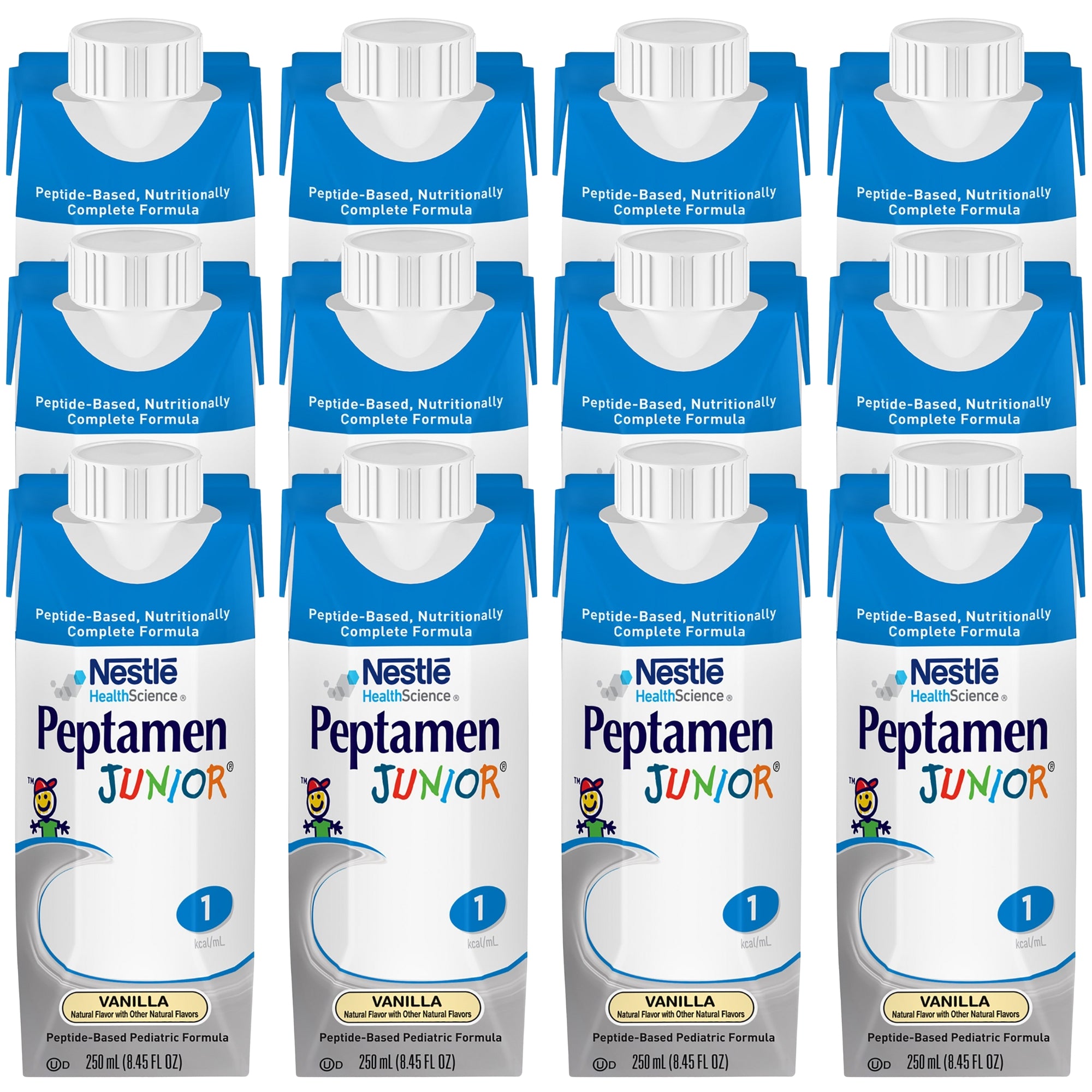 Pediatric Oral Supplement Peptamen Junior Vanilla Flavor 8.45 oz. Carton Liquid Whey Protein Impaired GI Function| 24/Case