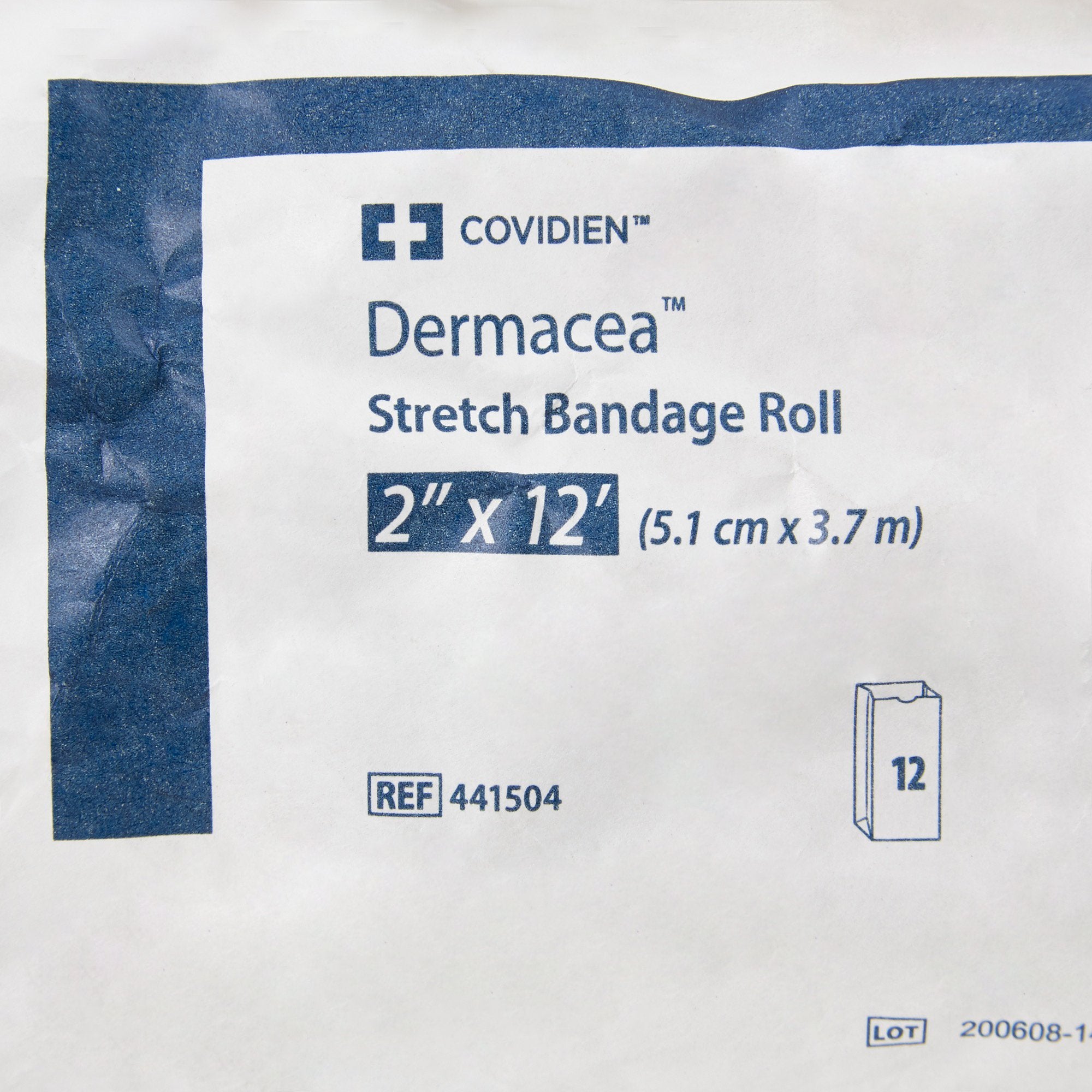 Conforming Bandage Dermacea™ 2 Inch X 4 Yard 1-Ply Sterile 1 per Pack, Packaging Type- Case
