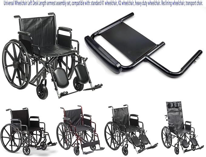 ARMREST ASSEMBLY, DESK, LEFT PROBASICS K7 WHEELCHAIR