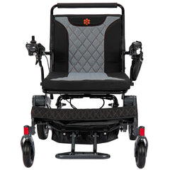 mammoth ex deluxe compact foldable power mobility aid wheelchair with 22 wide and 500 lbs weight capacity