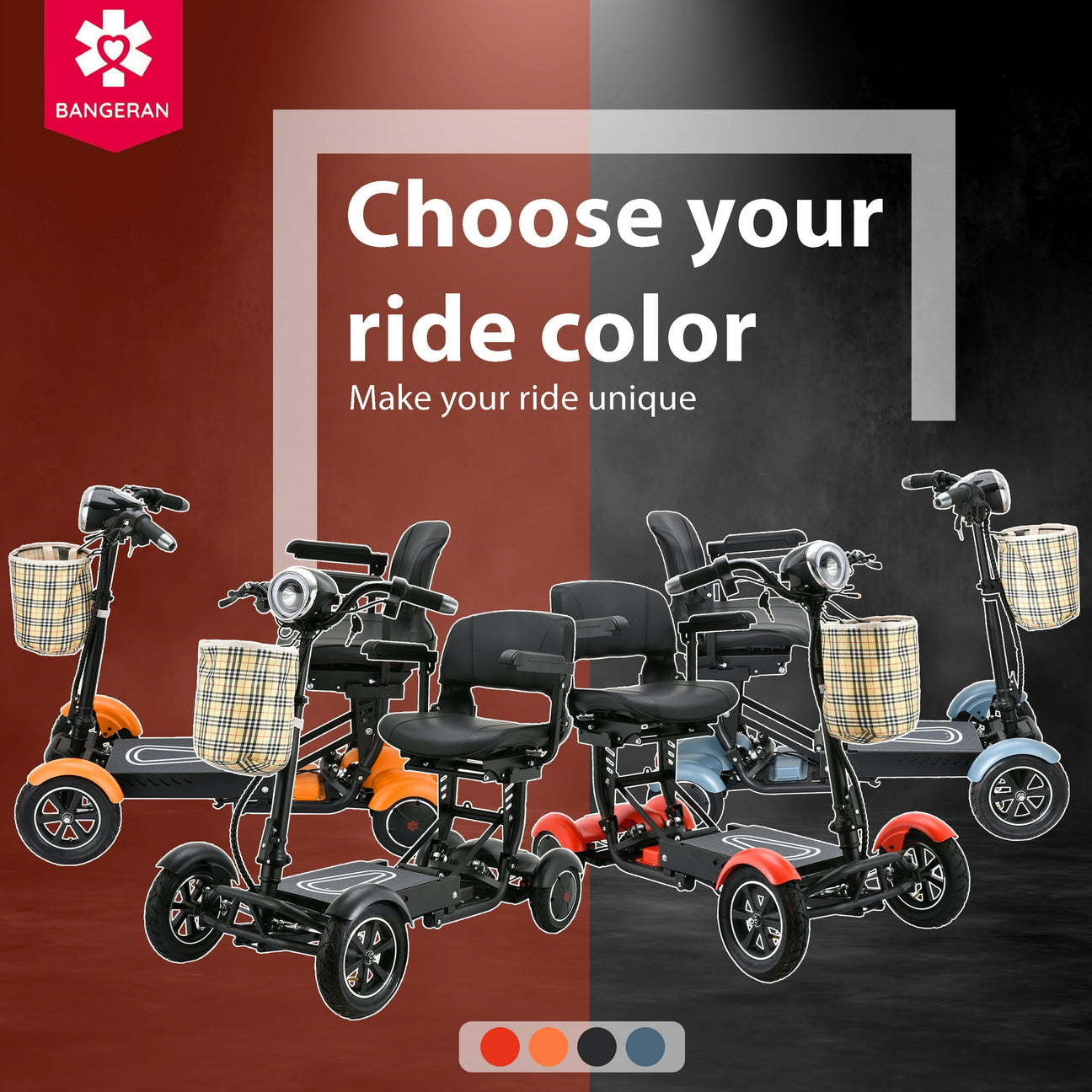 premium wide seat smart electric wheelchair